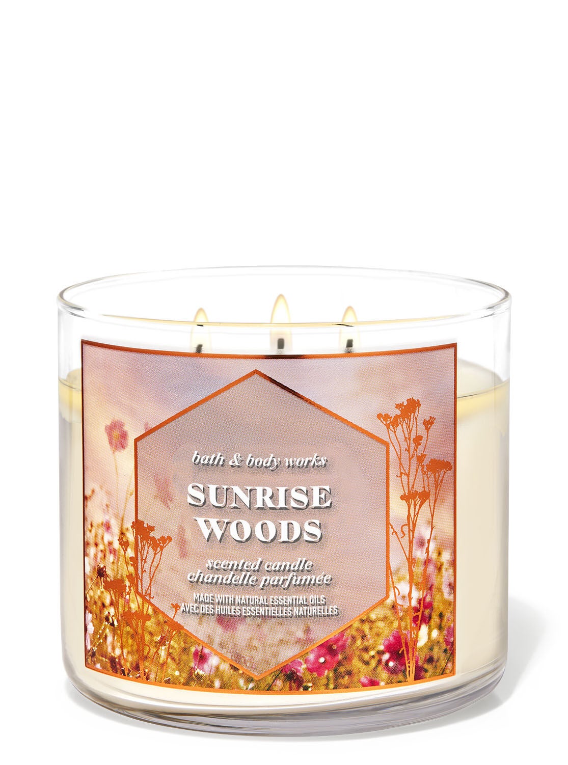 Chandelle à 3 mèches Sunrise Woods | Bath and Body Works