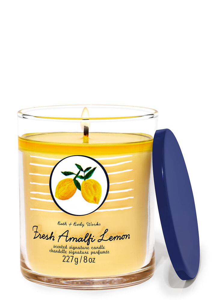 Chandelle à une mèche signature Fresh Amalfi Lemon