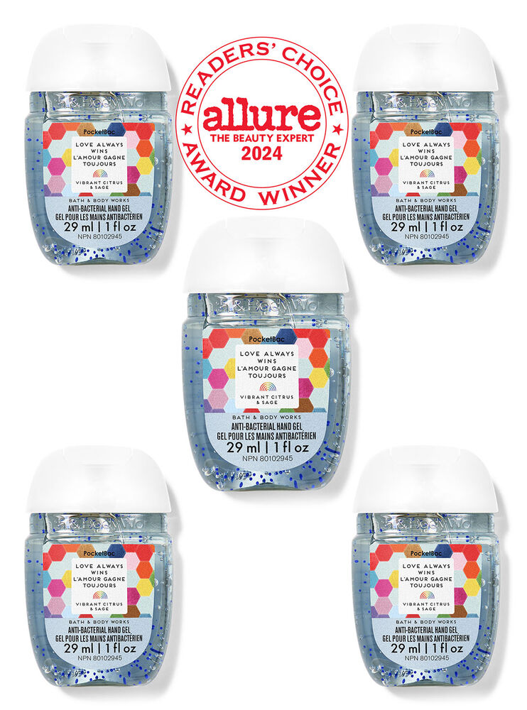 Love Always Wins PocketBac Hand Sanitizers, 5-Pack
