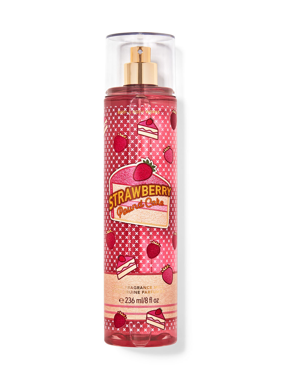 Bath & Body Works Strawberry Pound Cake Travel Size Fine Fragrance Mis –  Beauty Pouch