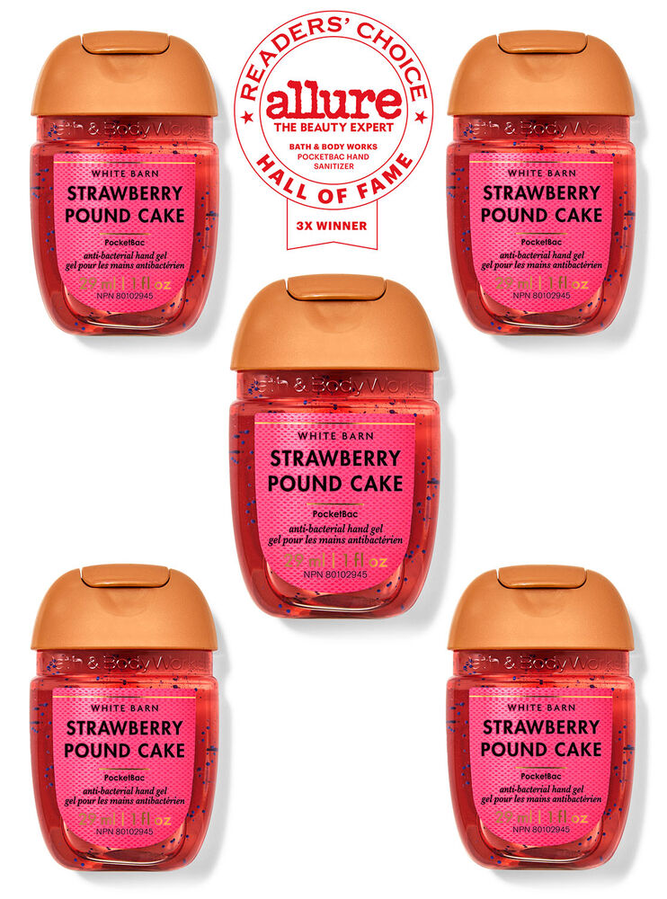 Strawberry Pound Cake Pocketbac Hand Sanitizer 5-Pack