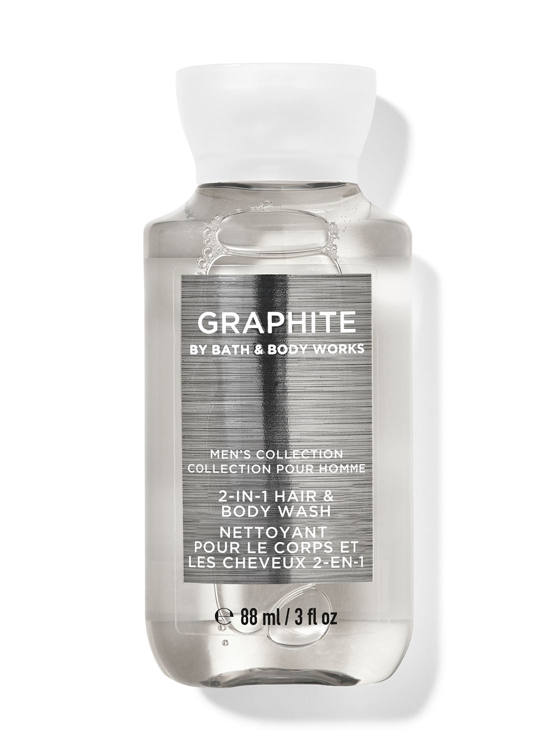 Graphite Travel Size 2-in-1 Hair, Face & Body Wash | Bath and Body Works
