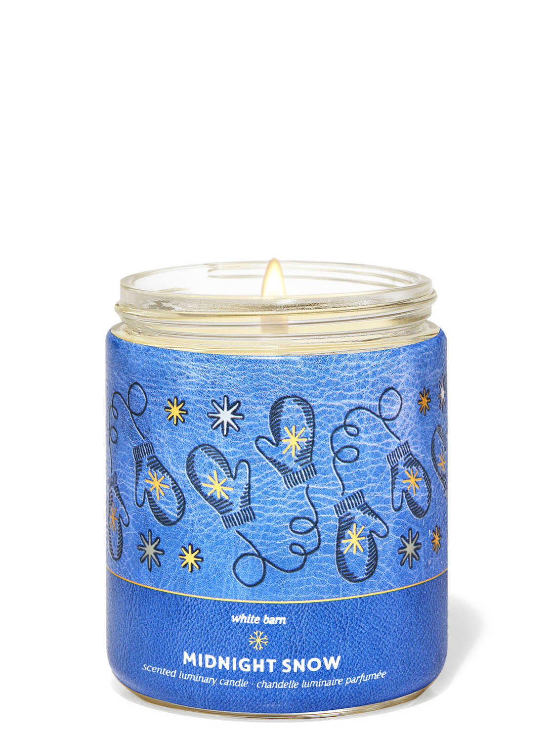 Midnight Snow Single Wick Candle | Bath and Body Works