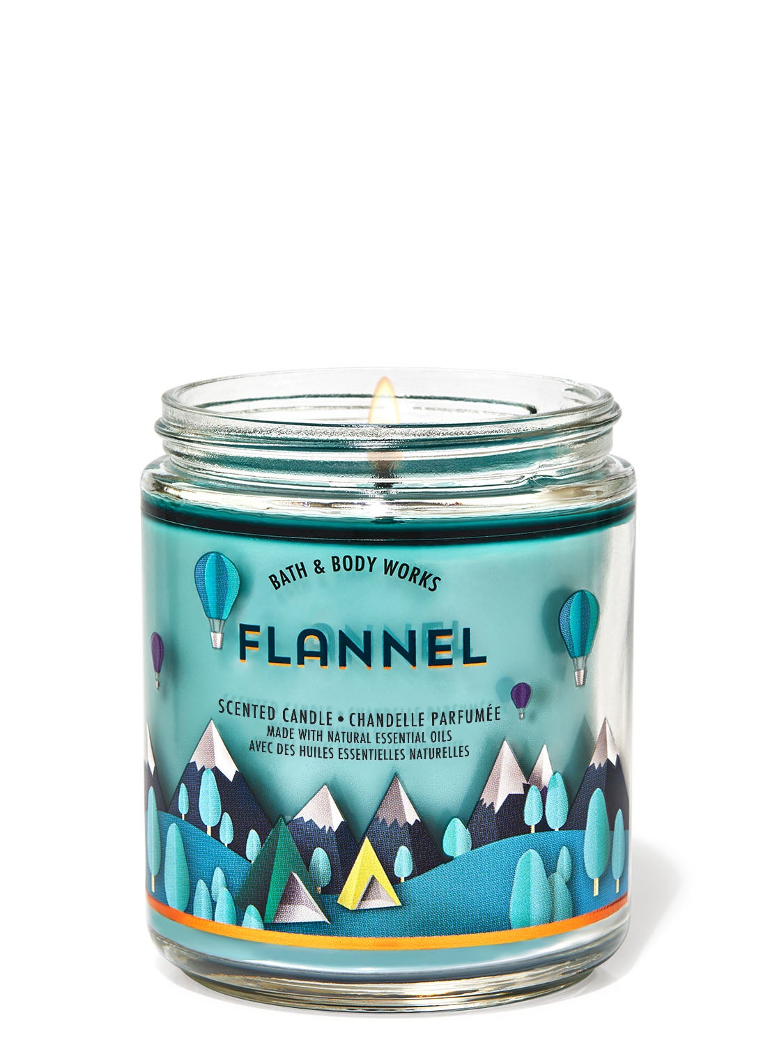 Flannel Single Wick Candle | Bath And Body Works