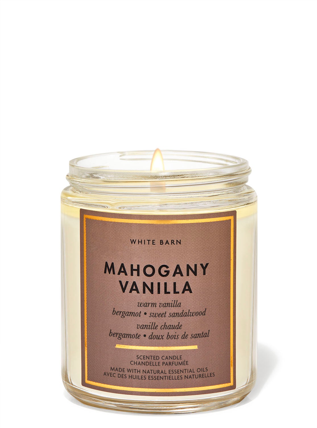 Bath & Body Works Accents | Mahogany Vanilla Bath and Body Works Single Wick Candle | Color: Cream/White | Size: Os | Kirstengscloset's Closet