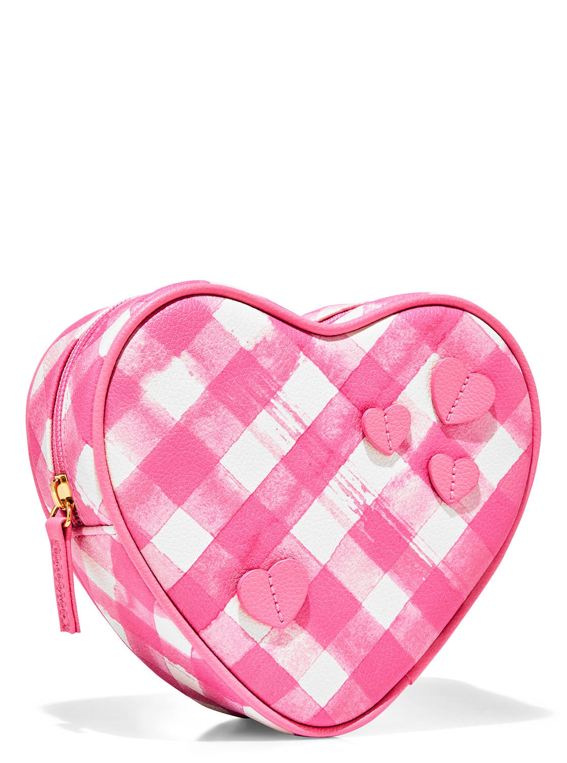 Pink Gingham Heart Bag