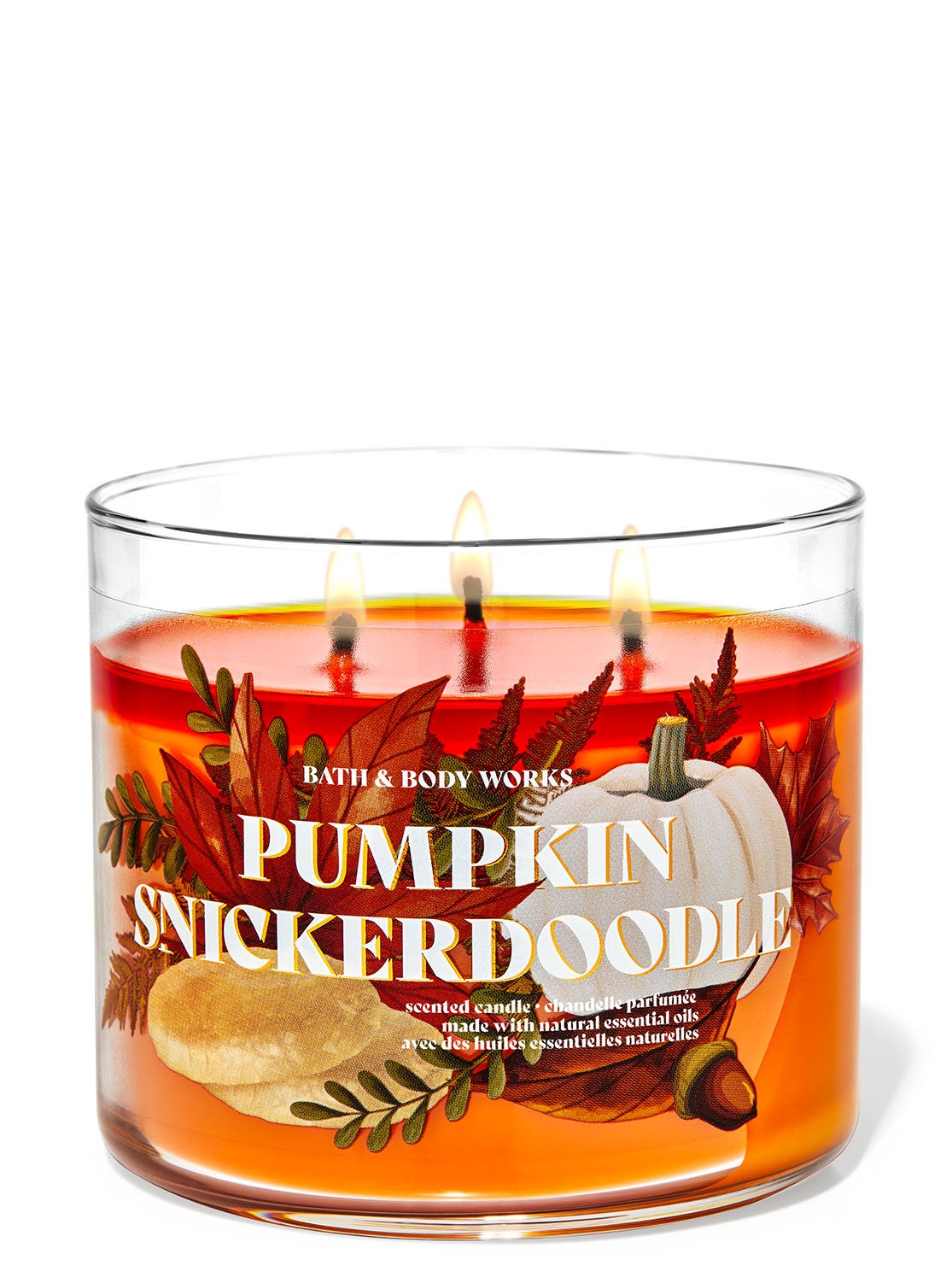 Pumpkin Snickerdoodle 3-Wick Candle | Bath And Body Works