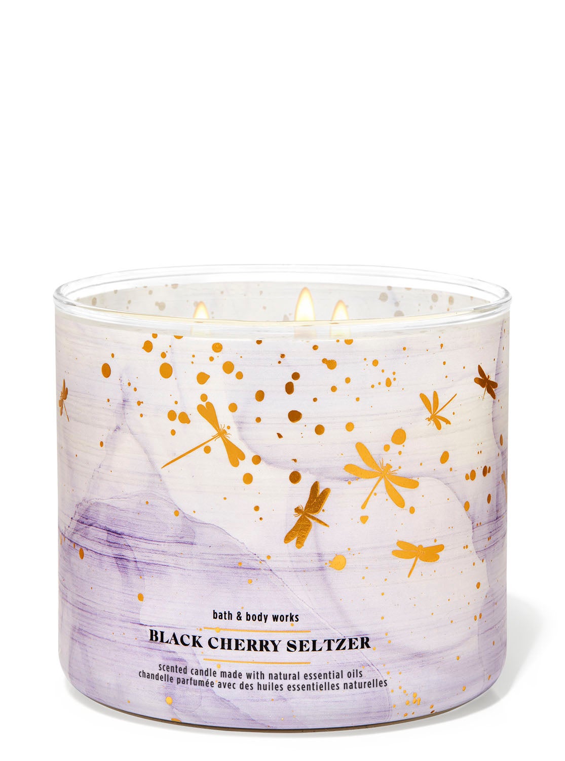 Black Cherry Seltzer 3-Wick Candle | Bath and Body Works