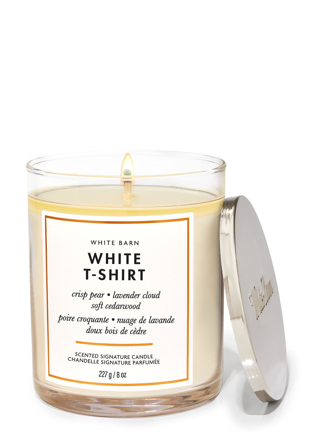 White T-Shirt Signature Single Wick Candle | Bath and Body Works