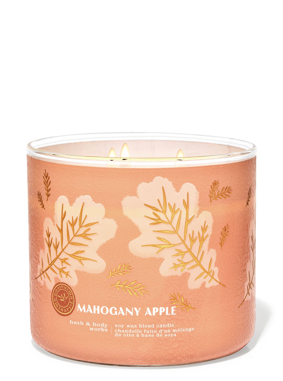 Mahogany Apple 3-Wick Candle