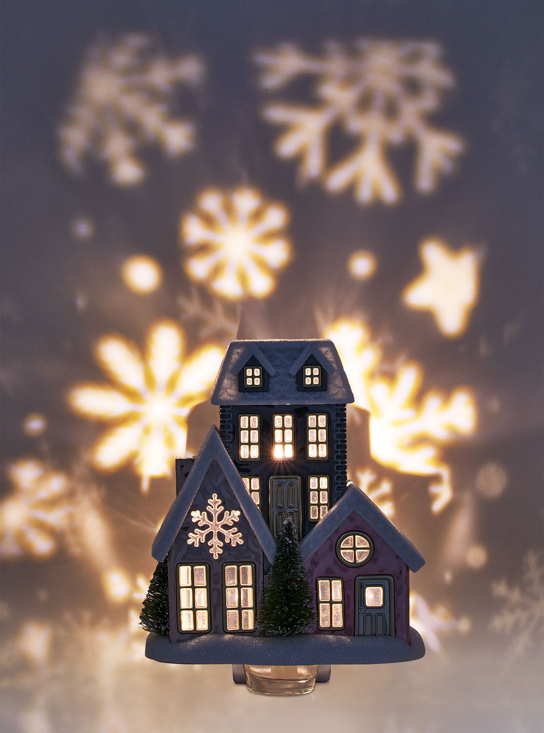 Holiday Village Projector Nightlight Wallflowers Fragrance Plug | Bath ...