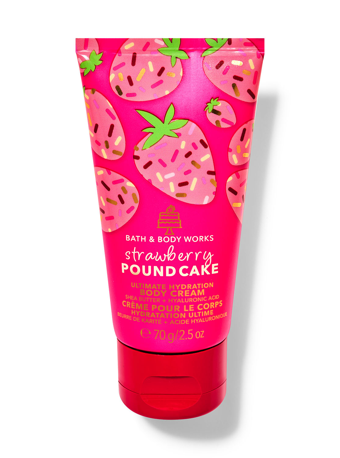 Strawberry Pound Cake Travel Size Ultimate Hydration Body Cream