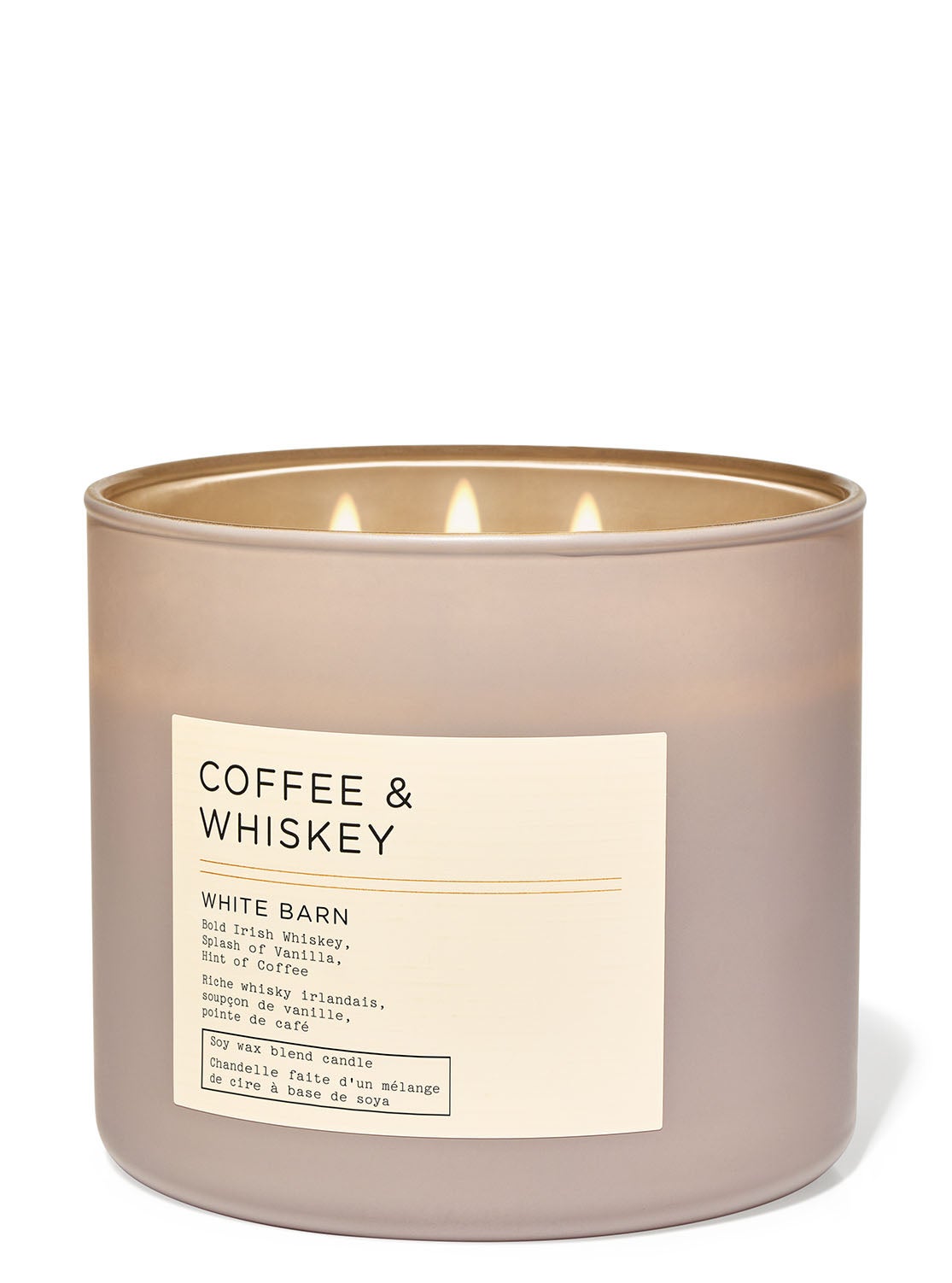 Coffee & Whiskey 3-Wick Candle