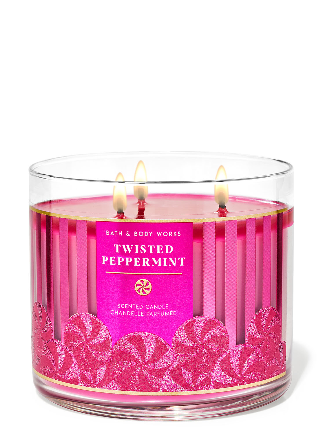 Peppermint scented candles