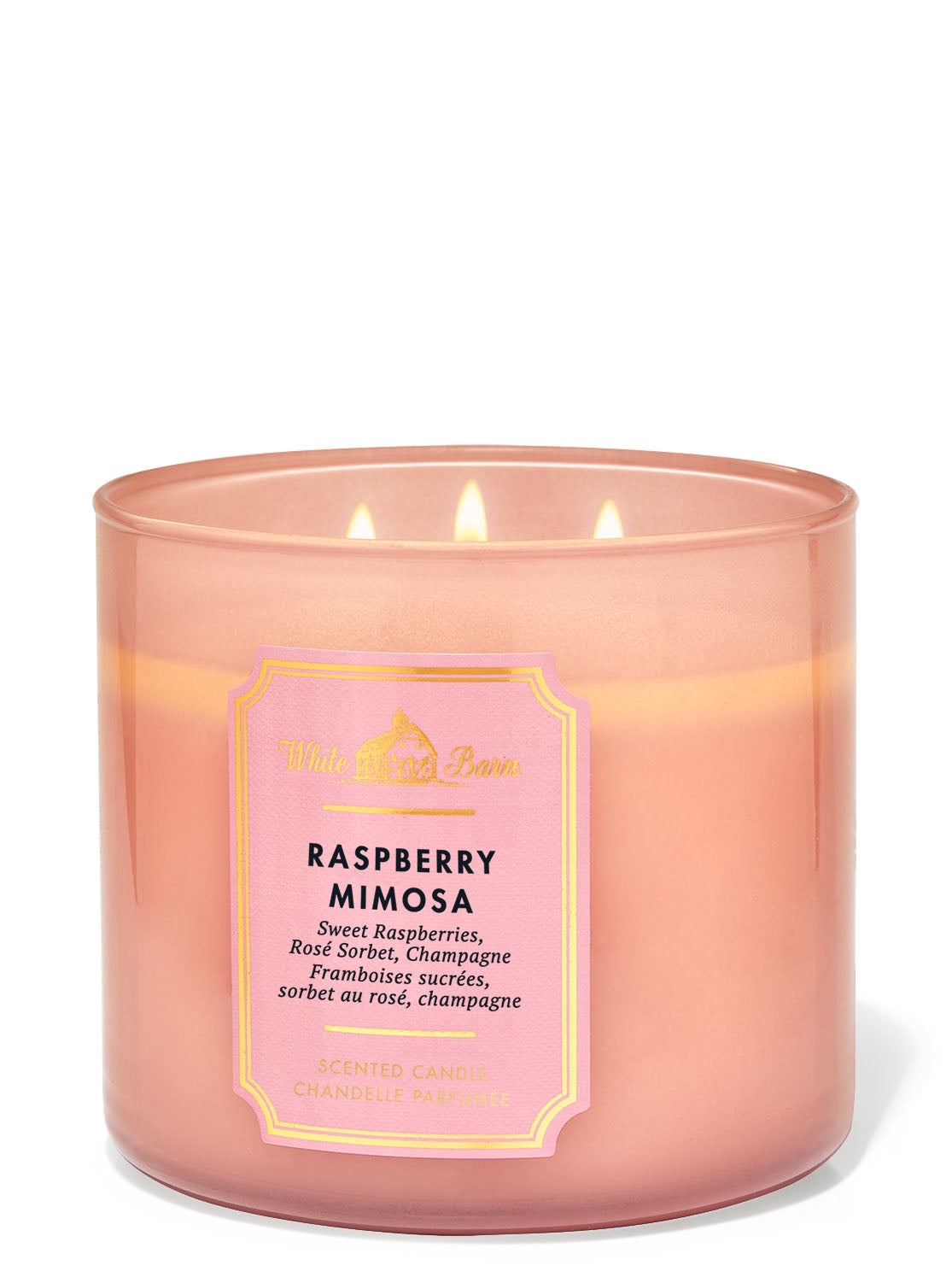 Raspberry Mimosa 3-Wick Candle | Bath And Body Works