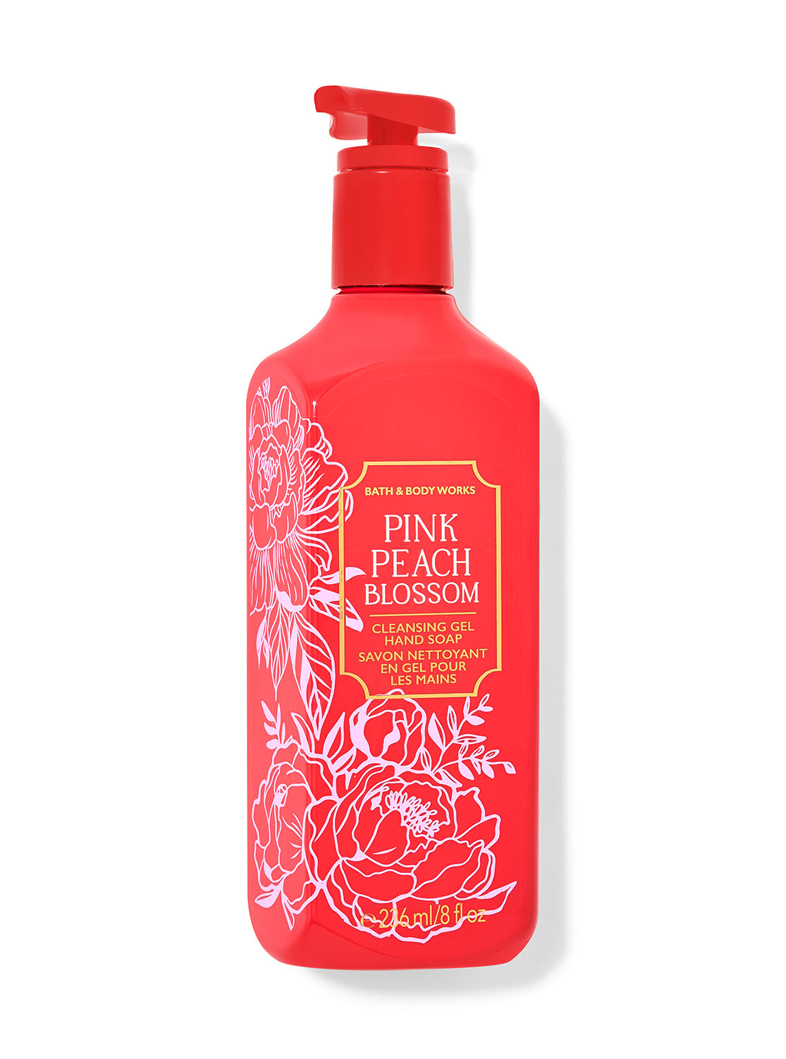 Pink Peach Blossom Cleansing Gel Hand Soap