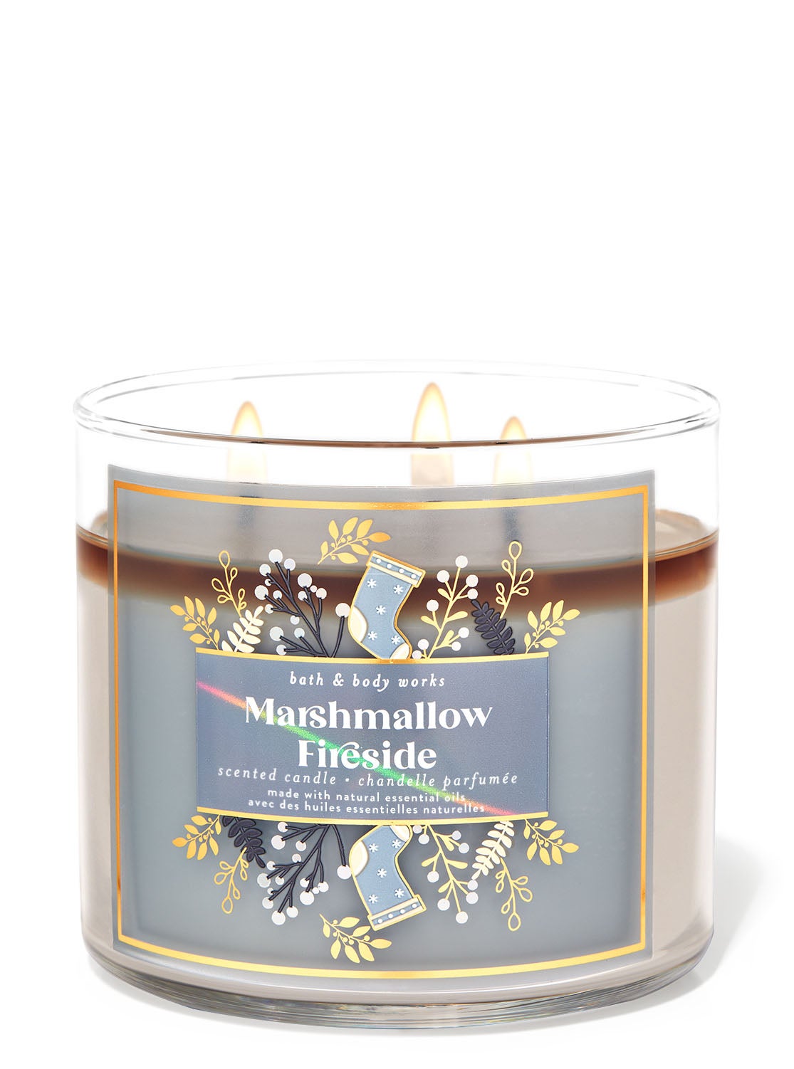 Marshmallow Fireside 3-Wick Candle | Bath and Body Works