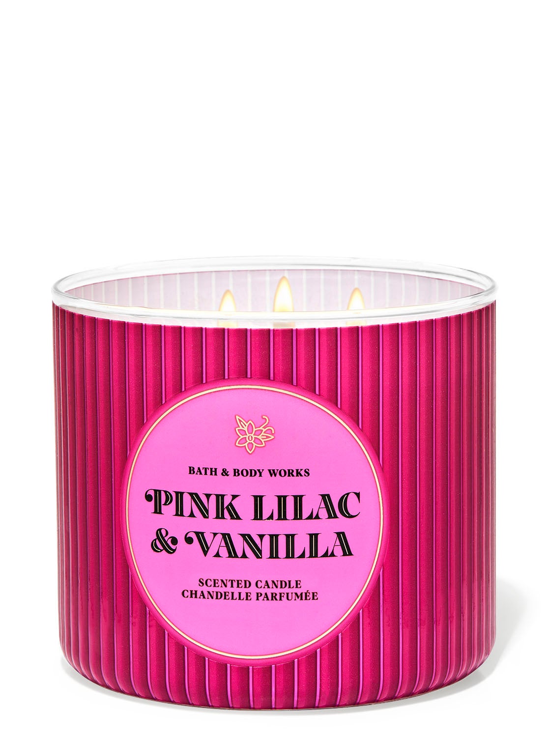 Pink Lilac & Vanilla 3-Wick Candle | Bath and Body Works