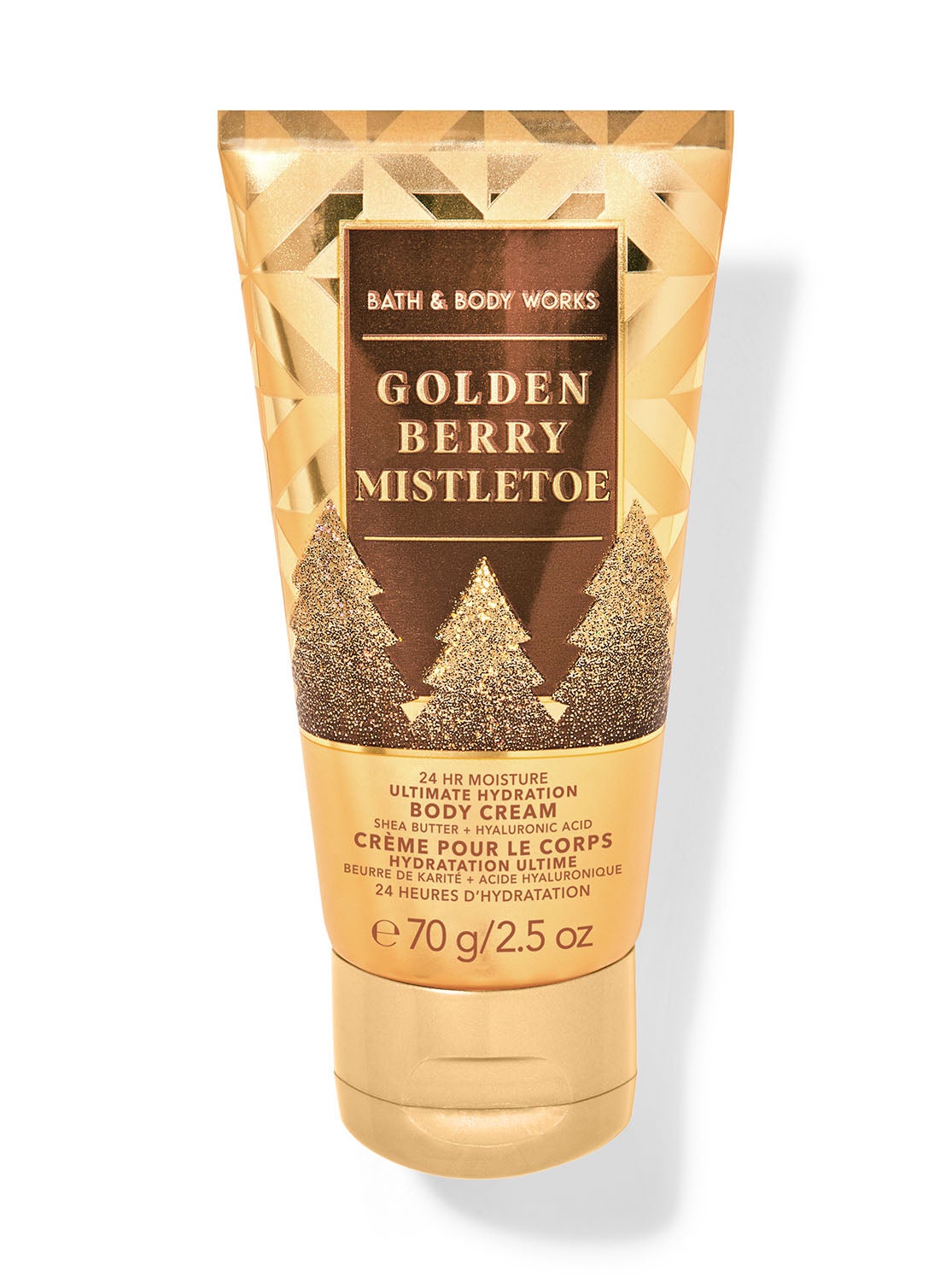 Golden Berry Mistletoe Travel Size Body Cream | Bath and Body Works