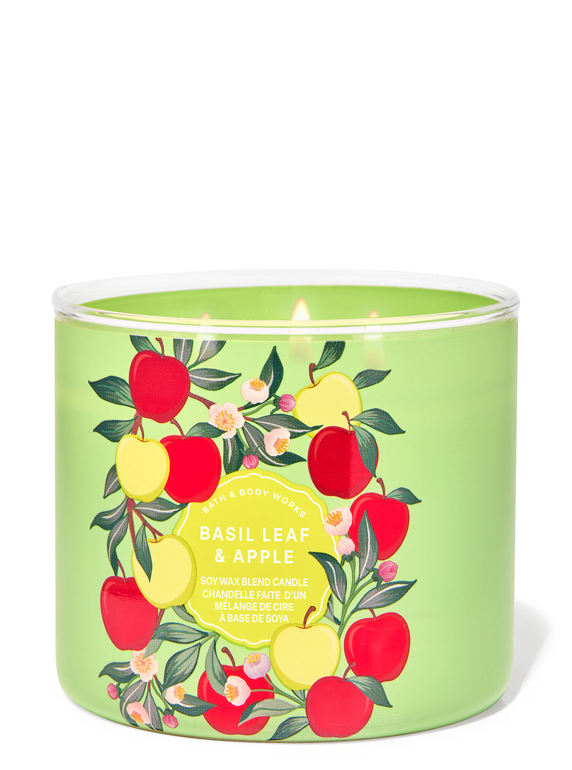 Basil Leaf & Apple 3-Wick Candle