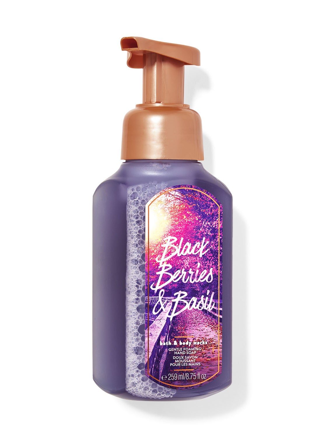 Blackberries Basil Gentle Foaming Hand Soap Bath and Body Works