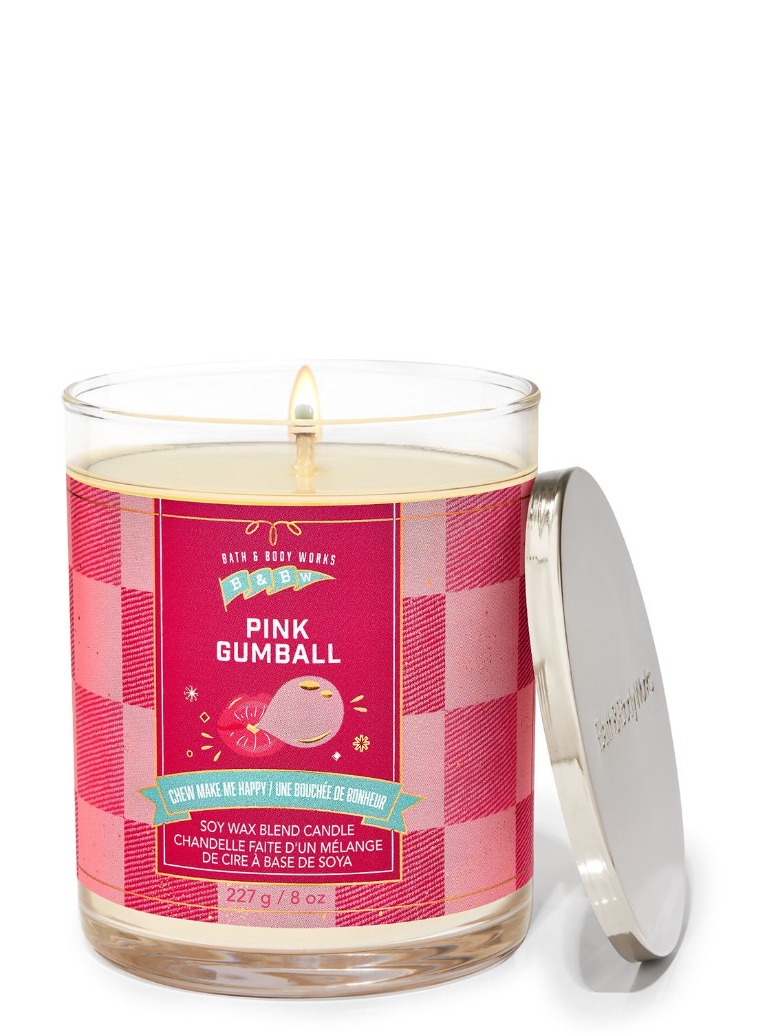 Pink Gumball Signature Single Wick Candle