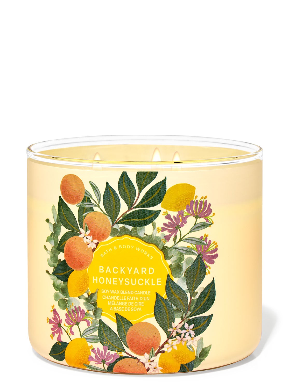 Backyard Honeysuckle 3-Wick Candle