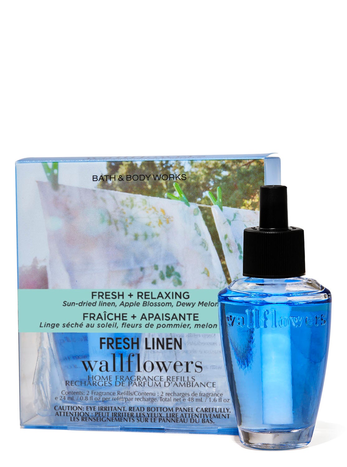 Fresh Linen Wallflowers Fragrance Refills, 2-Pack | Bath And Body Works